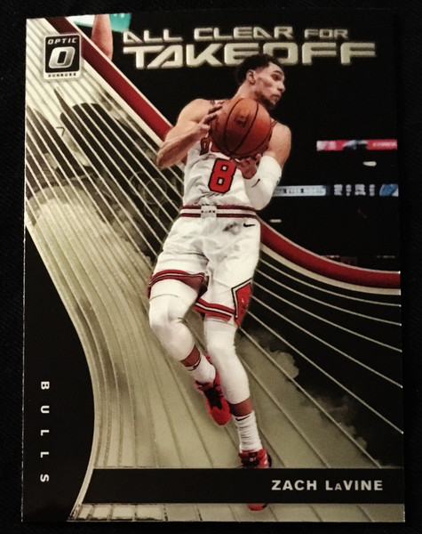 2019 Panini Optic All Clear For Takeoff Silver #10 Zach LaVine NMMT or Better