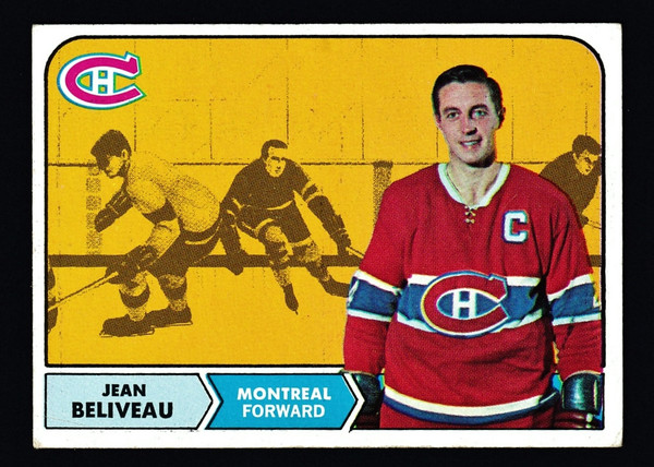 1968 Topps #061 Jean Beliveau VG