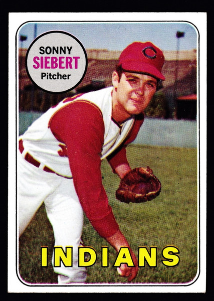 1969 Topps #455 Sonny Siebert EX+