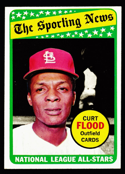 1969 Topps #426 Curt Flood AS EX