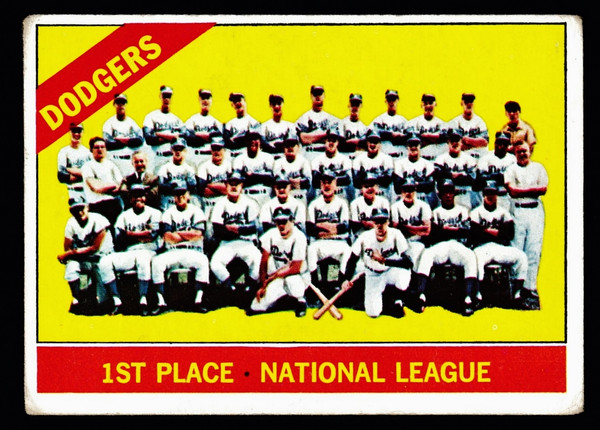 1966 Topps #238 Los Angeles Dodgers Team GD+