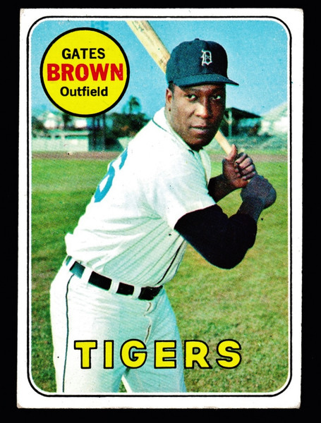 1969 Topps #256 Gates Brown VGEX