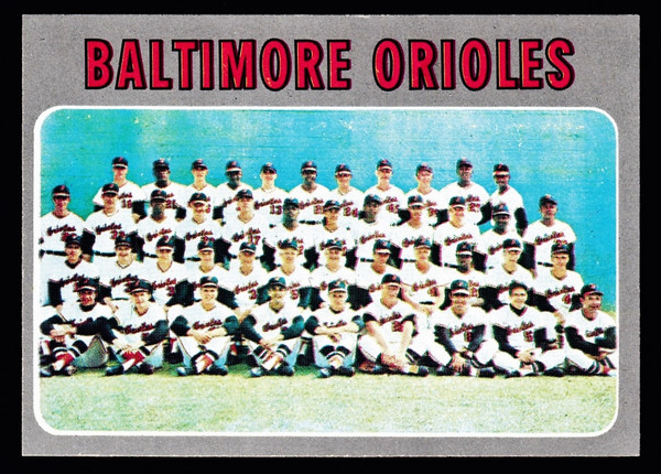 1970 Topps #387 Baltimore Orioles Team NM