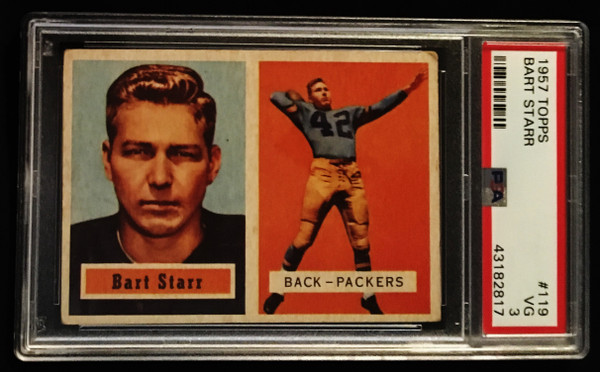 1957 Topps #119 Bart Starr RC PSA 3