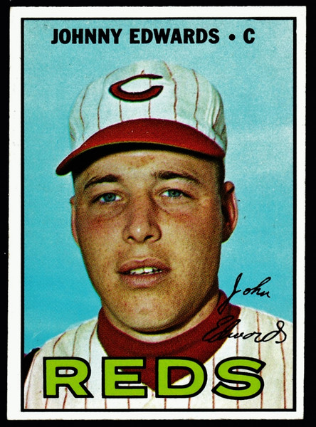 1967 Topps #202 Johnny Edwards VG