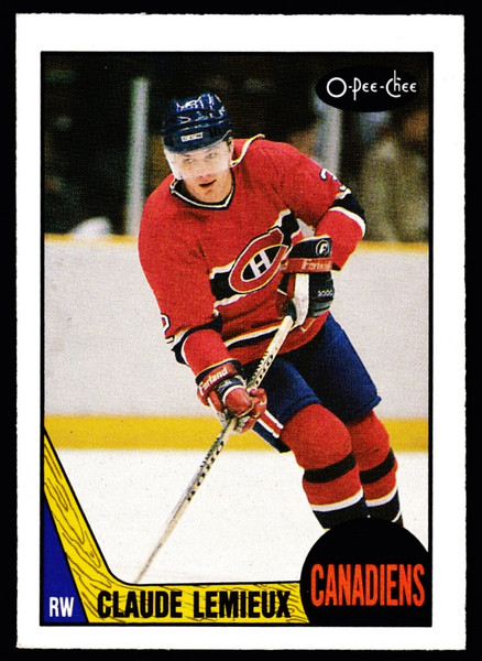 1987 OPC #227 Claude Lemieux RC EXMT