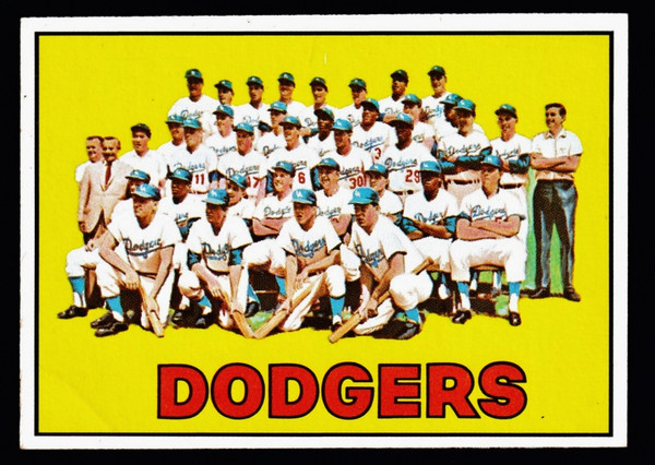 1967 Topps #503 Los Angeles Dodgers VG