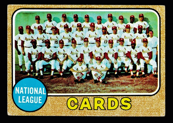 1968 Topps #497 St. Louis Cardinals Team Poor