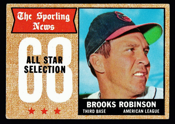 1968 Topps #365 Brooks Robinson AS GD