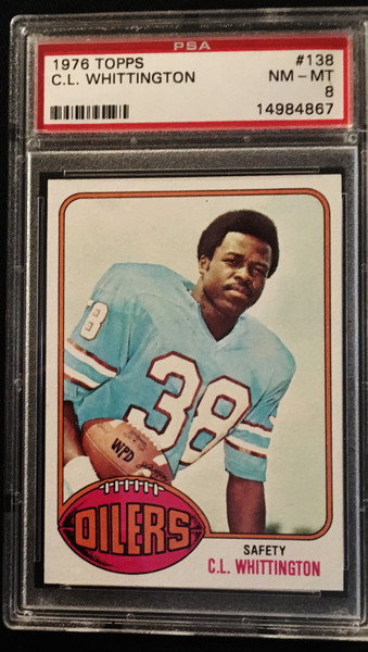 1976 Topps #138 C.L. Whittington PSA 8