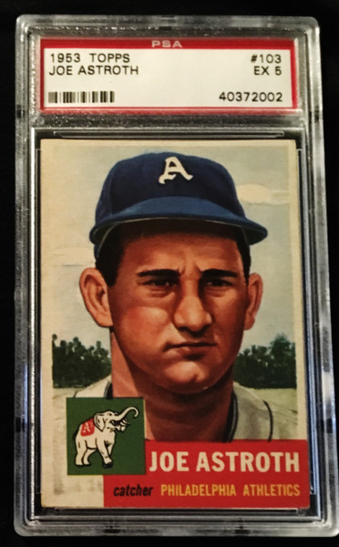 1953 Topps #103 Joe Astroth PSA 5