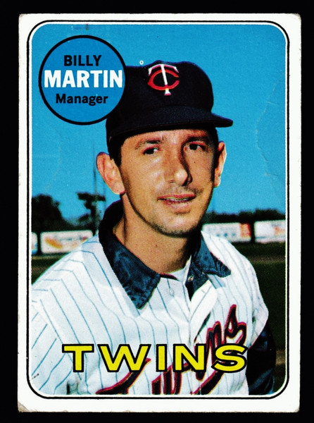 1969 Topps #547 Billy Martin Poor