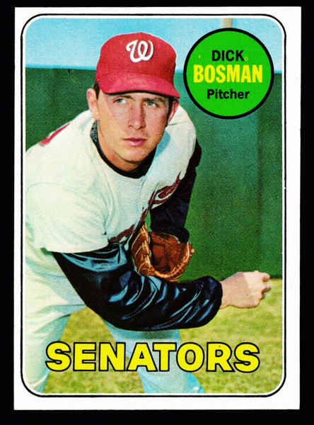 1969 Topps #607 Dick Bosman EXMT+