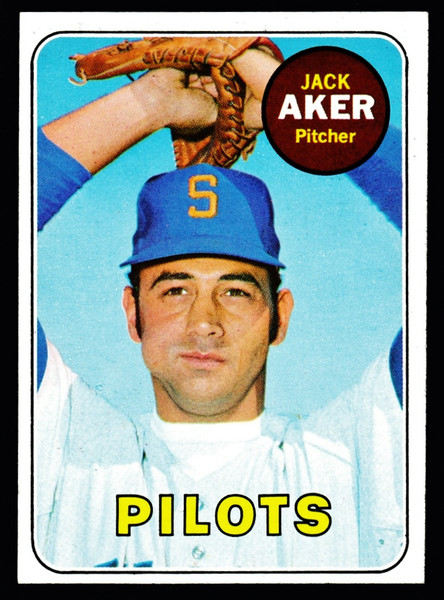 1969 Topps #612 Jack Aker EXMT+