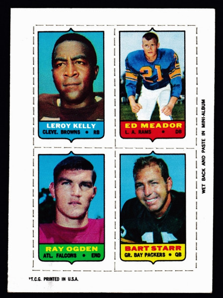 1969 Topps 4 in 1 Kelly Meador Ogden Starr EX+