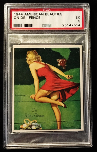 1944 Gum Inc. American Beauties On De-Fence PSA 5