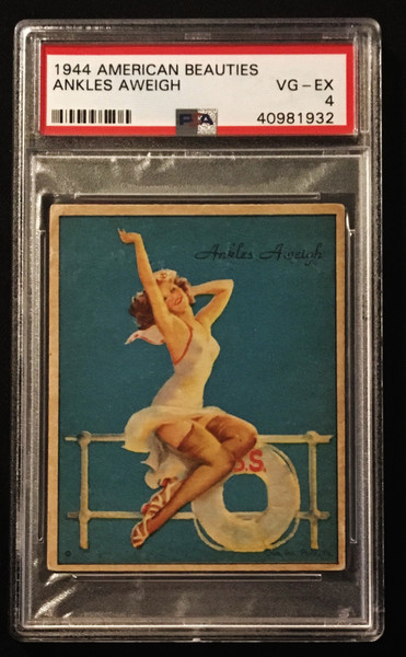 1944 Gum Inc. American Beauties Ankles Aweigh PSA 4