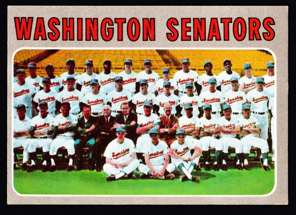 1970 Topps #676 Washington Senators Team VGEX