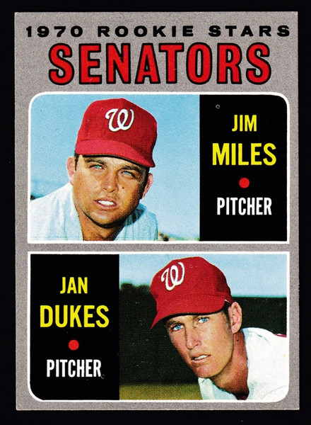 1970 Topps #154 Senators Rookie Stars EX-