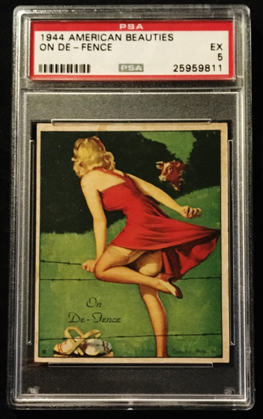 1944 Gum Inc. American Beauties On De-Fence PSA 5 B