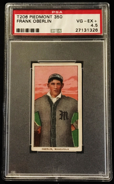 1909-1911 T206 Frank Oberlin Piedmont PSA 4.5