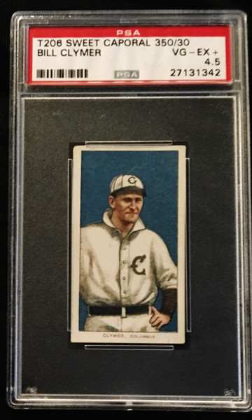 1909-1911 T206 Bill Clymer Sweet Caporal PSA 4.5