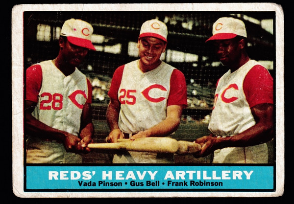 1961 Topps #025 Reds' Heavy Artillery Robinson Poor