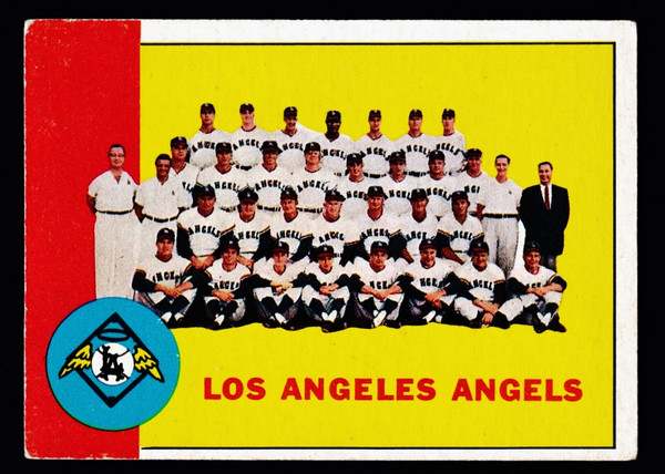 1963 Topps #039 Los Angeles Angels Team VG+