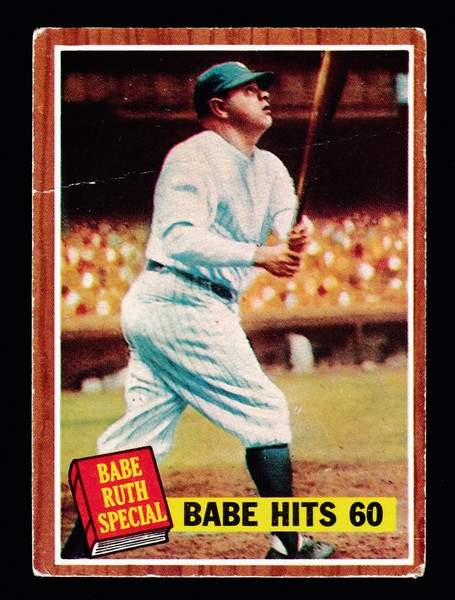 1962 Topps #139 Babe Ruth Special Babe Hits 60 Fair
