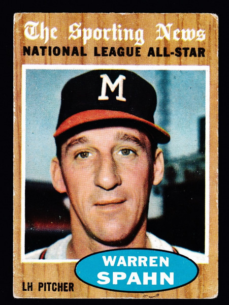 1962 Topps #399 Warren Spahn AS GD