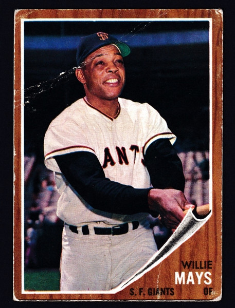 1962 Topps #300 Willie Mays Poor