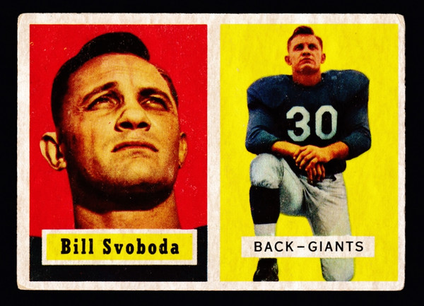 1957 Topps #153 Bill Svoboda RC Poor