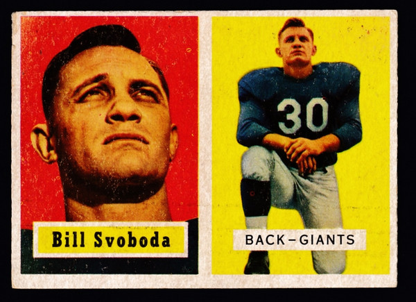 1957 Topps #153 Bill Svoboda RC VGEX B