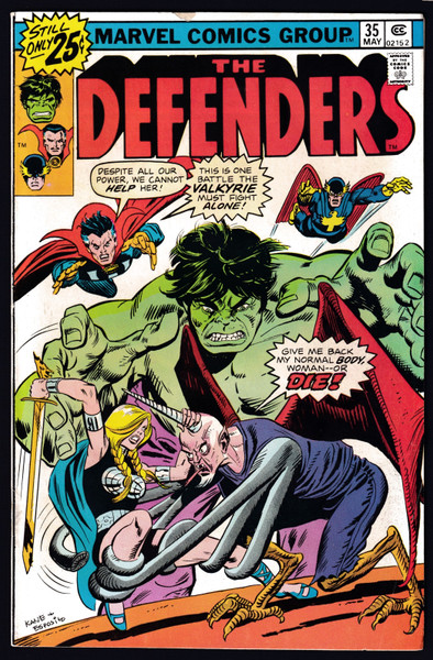 1976 Marvel The Defenders #35 VG+