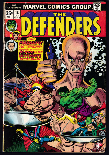 1974 Marvel The Defenders #16 VG