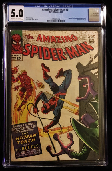 1965 Marvel Amazing Spider-Man #21 CGC 5.0