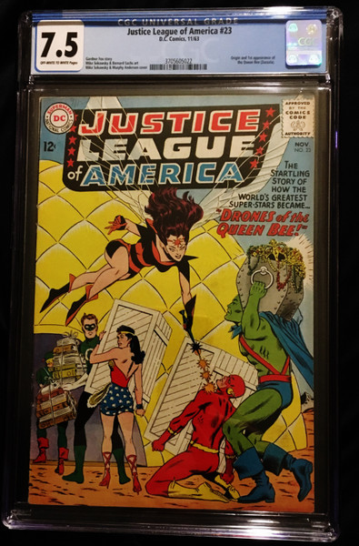 1963 DC Justice League of America #23 CGC 7.5 1st Appearance of the Queen Bee