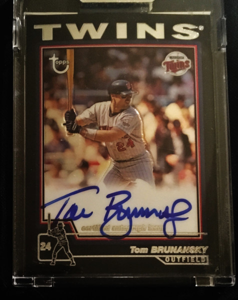 2004 Topps Retired Signature Edition Tom Brunansky Auto