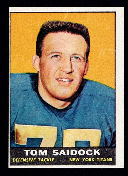 1961 topps #155 Tom Saidock VG