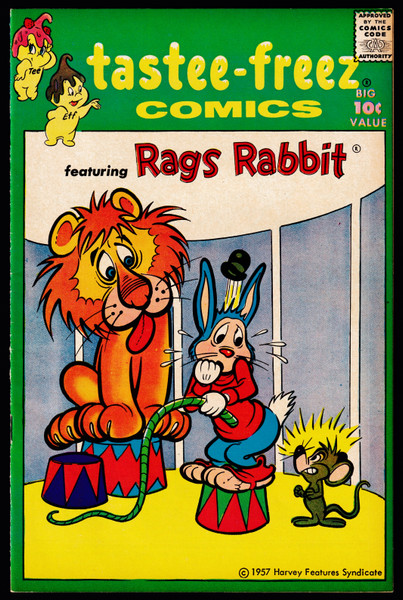 1957 Harvey Tastee Freeez Comics #2 Rags Rabbit VF/NM