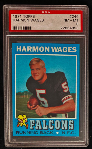 1971 Topps #246 Harmon Wages PSA 8