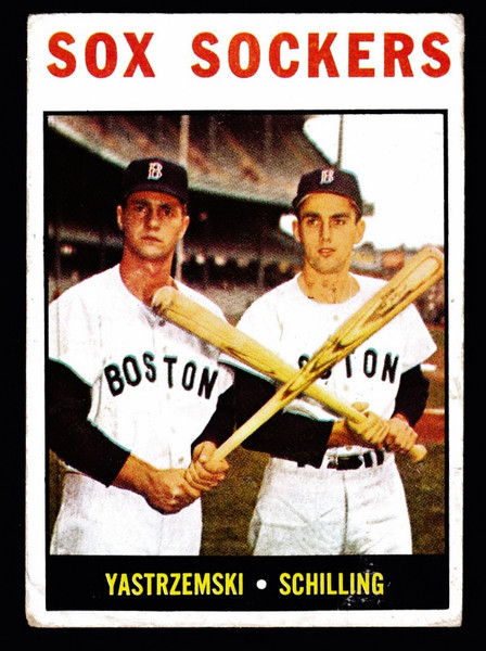 1964 Topps #182 Sox Sockers Yastrzemski VG