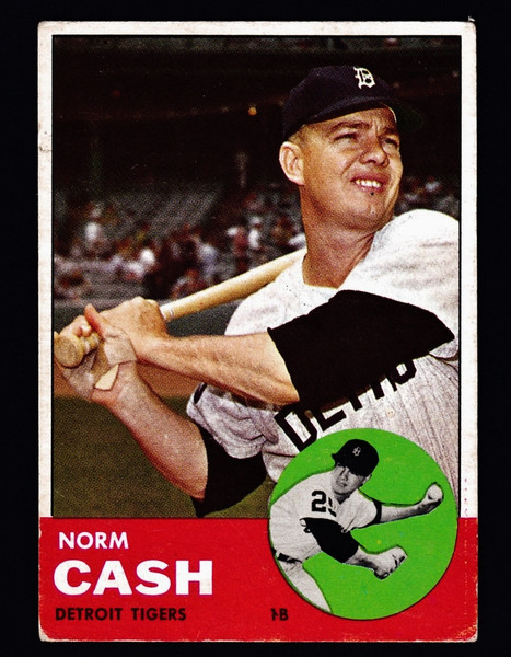 1963 Topps #445 Norm Cash VG