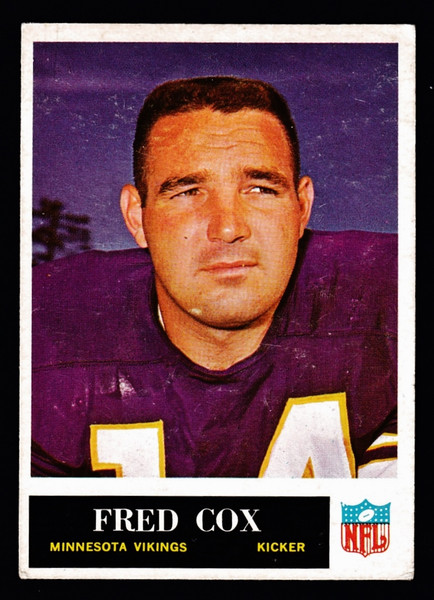 1965 Philadelphia #104 Fred Cox RC GD