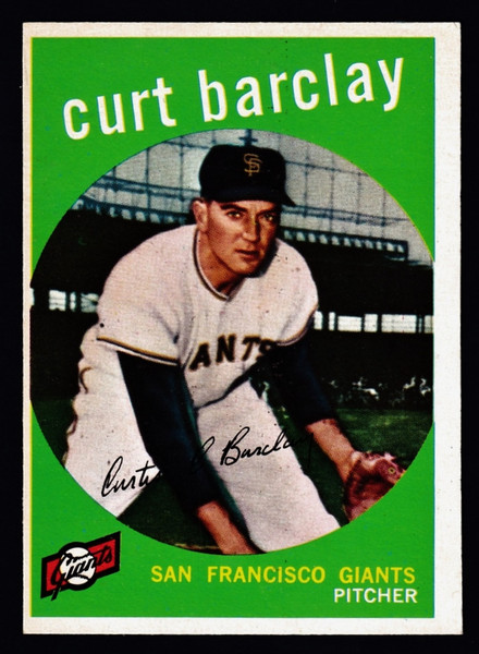 1959 Topps #307 Curt Barclay EX
