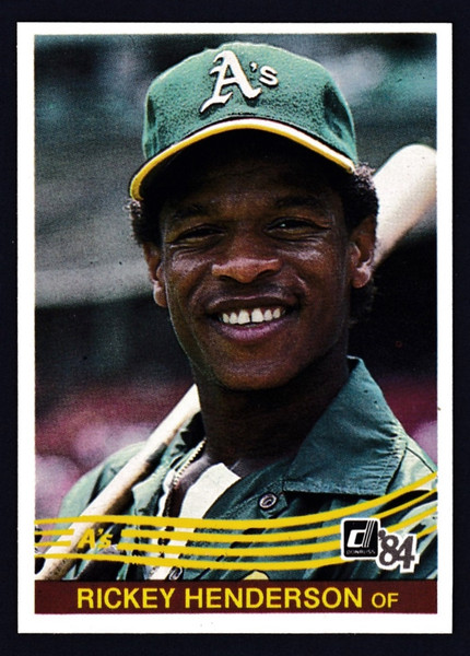 1984 Donruss #054 Rickey Henderson NMMT or Better