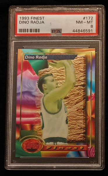 1993 Finest #172 Dino Rajda RC PSA 8