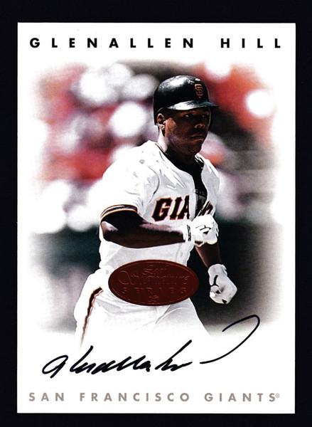 1996 Leaf Signature Series Glenallen Hill Bronze Auto NMMT or Better