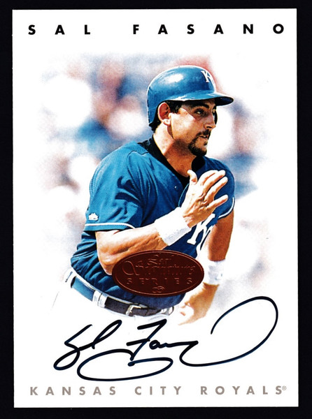 1996 Leaf Signature Series Sal Fasano Bronze Auto NMMT or Better