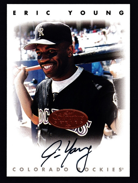 1996 Leaf Signature Series Eric Young Bronze Auto NMMT or Better
